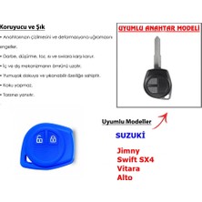 GSK Suzuki Anahtar Koruyucu Jimny Anahtar,swift Anahtar, Vitara Anahtar,alto Anahtar (Mavi)