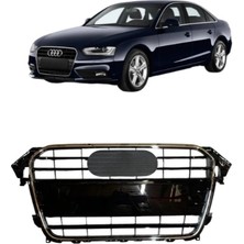 Gkl Audi A4 2012-2015 Ön Panjur Parlak Siyah Sensörsüz 8K0853651E T94.