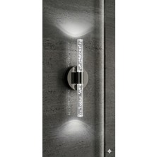 Backhome Bubbleflux Small 31 cm Modern Tasarım LED Aplik - Duvar Lambası - Antrasit Gri -  Pilli - Beyaz LED