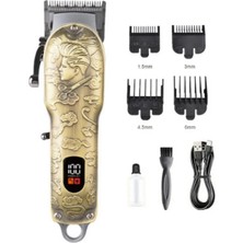 Tastech HK-6500 Profesyonel Saç Sakal Tıraş Makinesi Erkek Kuaför Tipi USB Şarjlı Traş Makinesi