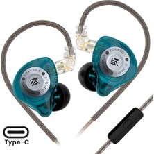 Kz Edx Pro x Dinamik Sürücü Hifi Iem Kablolu Kulak Içi Kulaklık (Type-C - Mikrofonlu)