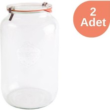 Empressco Büyük Kapasiteli 3000 ml Saklama Kavanozu Çift Seti, Sağlıklı ve Pratik Kullanım
