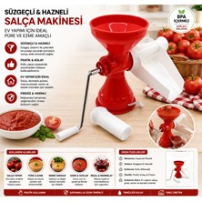 Erdo Ticaret Ev Tipi Salça Makinesi - Süzgeçli ve Hazneli - Manuel Kollu