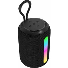 Nzb Şarjlı Taşınabilir Bluetooth Hoparlör Ses Bombası Rgb LED Işıklı USB Type-C Aux Destekli Kablosuz