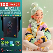 Soi Craft 100 Parça Puzzle Mila ve Kedisi #7030