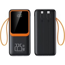 Tastech 50000MAH Powerbank 22.5W Hızlı Şarj Özellikli Type C ve Lightning Kablolu Pd Taşınabilir Şarj Aleti