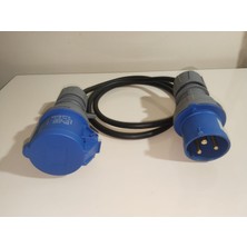 Kırkdabir 3/32A Cee Norm Topraklı Uzatma Priz ve Fişli 3x2,5mm Ttr H05VV-F Seyyar Kablo