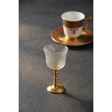 Acar Pera Sade Altın Ayaklı 6'lı Kahve Yanı Bardak 80ML