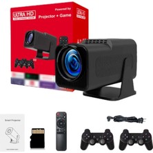 Tastech HY320 Max Taşınabilir Projektör Full Hd Ev Sineması 300 Ansı Lümen 4K Video Android Projeksiyon+Oyun