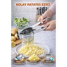 Empressco Paslanmaz Çelik Patates Ezici ve Meyve Sıkacağı, Büyük Hazneli, Pratik Kullanım