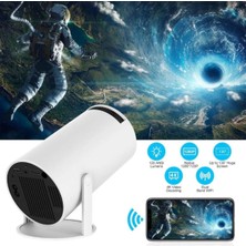 Tastech HY300 Wifi6 Projektör Android 11 4K 150 Ansı Bt 1280X720P Taşınabilir Ev Sinema Projeksiyon