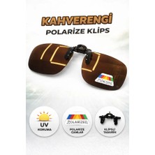 Singularis Gözlük Üzerine Takılan Polarize Klipsli Açılır-Kapanır (Flip-Up) Güneş Gözlüğü Klipsi