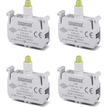 Emas Sinyal Blok Ledli 12-30V Ac/dc Sarı (4 Adet)(Emas Cb8)