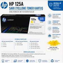 inkjet Hp 125A CB542A Orijinal Sarı Toner CP1215 CP1515N CP1518N CM131
