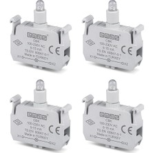 Emas Sinyal Blok Ledli 100-230V Ac Kırmızı (4 Adet)(Emas Cbk)