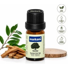 Abnturk Sandal Esans 10ML Buhardanlık Nemlendirme Cihazları Elektrik Süpürgesi Filtresi ve Çamaşır Makinesi Yumuşatıcı Bölümü Için Kalıcı ve Etkili Konsantre Koku Esans