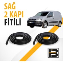 B&M Kauçuk Citroen Berlingo Panelvan (2008-2018) Sağ Ön ve Arka Kapı Fitili BM01406