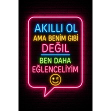 Lucena Neon Espirili Duvar Tablosu Mdf Dekoratif Komik Yazılı Modern Duvar Dekoru