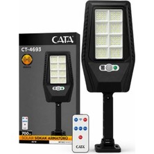Cata CT-4693 Solar Şarjlı Sensörlü Sokak Armatürü