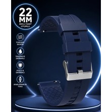 TechTrove Honor Watch Magic 46MM Uyumlu 22MM Akıllı Saat Kordonu Premium Silikon Kayış Paslanmaz Çelik Tokalı Su ve Ter Dayanıklı Hızlı Tak Çıkar