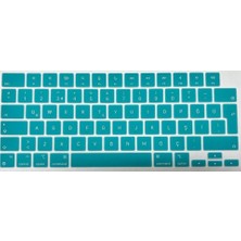 Arabulalaca Macbook Neo 13 Inç A3404 Türkçe Q Silikon Klavye Koruyucu Mint ( Pastel Yeşil)  Renk
