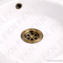Empressco Antik Lavabo Süzgeci ve Yüzüğü, Körüklü Sifon Dahil, Kaliteli ve Güvenilir