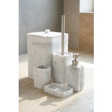 Acar Laduree Collectıon Beyaz 5 Parça Banyo Seti