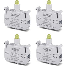 Emas Sinyal Blok Ledli 100-230V Ac Sarı (4 Adet)(Emas Cbs)