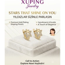 Xuping Jewelry Zirkon Taşlı Yıldız Küpe