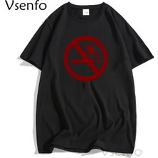  Marceline Hiçbir Sigara T Shirt Erkekler Komik Dventure Zaman Tshirt Pamuk Kısa Kollu O-Boyun