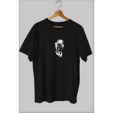  -Wed Charlie Chaplin Baskılı Oversize T-Shirt ( Tişört )Sokak Tarzı