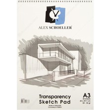 Kitabevimden Alex Schoeller Aydınger Defter Eskiz Spiralli 30 Yp A3 50/55 gr ALX-863