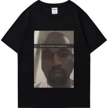  Sıcak Satış Kanye West Moda Grafik T-Shirt Erkek Kadın Boy Komik Hip Hop Streetwear % 100% Pa
