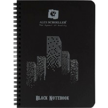 Kitabevimden Alex Schoeller Spiralli Defter Plastik Kapak Siyah 60 Yp A5 100.05