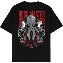  Bossmaster Siyah Oversize Unisex T-Shirt