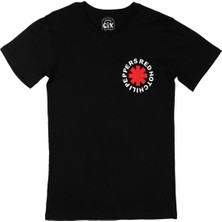  Red Hot Chili Peppers Cep Logo Tasarımlı Siyah Tişört