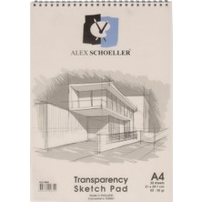 Kitabevimden Alex Schoeller Aydınger Defter Eskiz Spiralli 30 Yp A4 50/55 gr ALX-864
