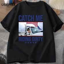  Trump Çöp Adam Çöp Kamyonu T Erkek Kadın Donald Trump Çöp T-Shirt Pamuk Kısa Kollu Ned