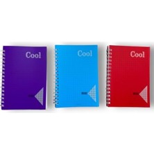 Kitabevimden Keskin Color Plastik Kapak Spiralli Cool Defter A6 80 Yp Çizgili