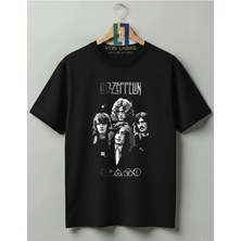  LED Zeppelin Tasarımlı Unisex %100 Pamuklu Premium Tişört