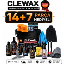 clewax 14 Parça Premium Araç, Motorsiklet Yıkama ve Bakım Seti Oto Bakım Seti