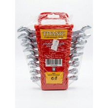Titanic 8 Parça Çift Ağız Anahtar Takımı 6x7 ile 20X22 mm Krom Kaplama
