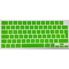 Arabulalaca Macbook Neo 13 Inç A3404 Türkçe Q Silikon Klavye Koruyucu Yeşil Renk