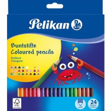 Kitabevimden Pelikan Kuru Boya Kalemi Üçgen 24 Lü 700122