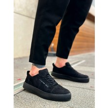 BA0104 Bağcıklı Siyah Süet Spor Klasik Erkek Ayakkabı