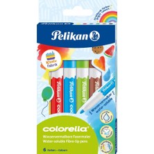 Kitabevimden Pelikan Keçeli Kalem Colorella Suda Çözünür 6 Lı 817 059