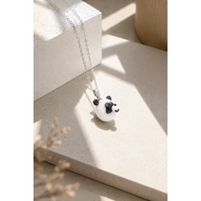 Hanecambaz Panda Kolye Murano Cam El Yapımı