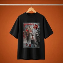  Iron Maiden Baskili Oversize Unisex Tisort