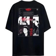  Popun Kralı Michael Jackson Tasarımlı Premium Pamuklu Unisex Tişört