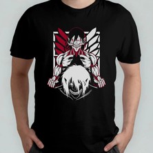  Attack On Titan Eren Jaeger_ %100 Pamuklu Bisiklet Yaka T-Shirt Model 17